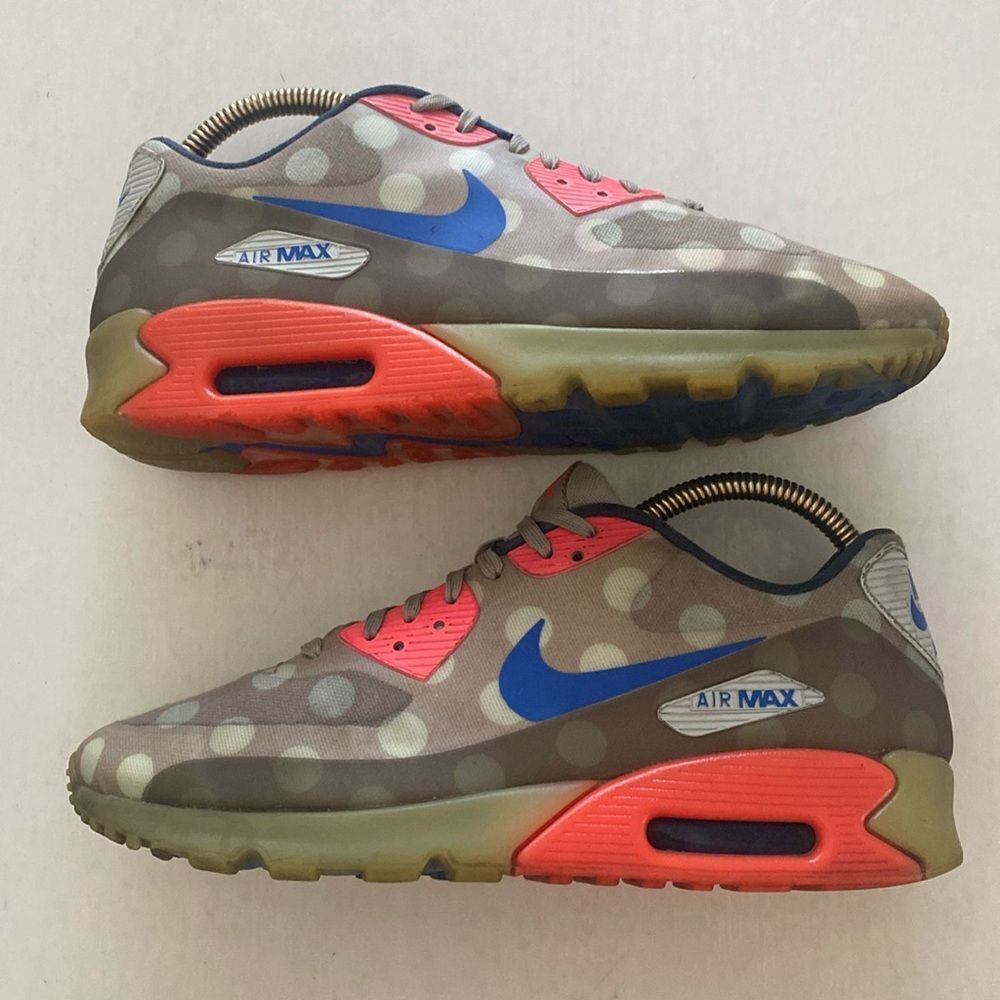 NIKE Air Max 90 Ice City NYC Stone Hyper Cobalt 667635-001 2014 Size 9.5